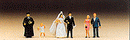 Preiser Kg 79057 Wedding Group -- Protestant pkg(6), N Scale
