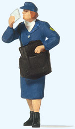 Preiser Kg 28243 Post Woman Letter Carrier Individual Figure, HO Scale