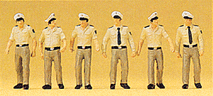 Preiser Kg 10340 German Police -- Assorted Policemen, HO Scale