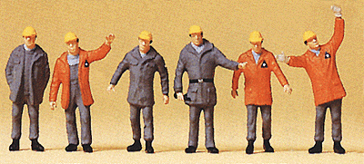 Preiser Kg 10458 People Working -- Federal Technical Workers (1990), HO Scale