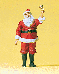 Preiser Kg 63084 Santa Claus w/Bell, 1:32 Scale