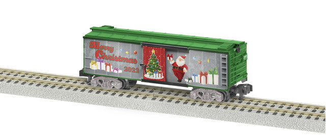 Lionel 2219340 American Flyer 2022 Christmas Boxcar, S Scale