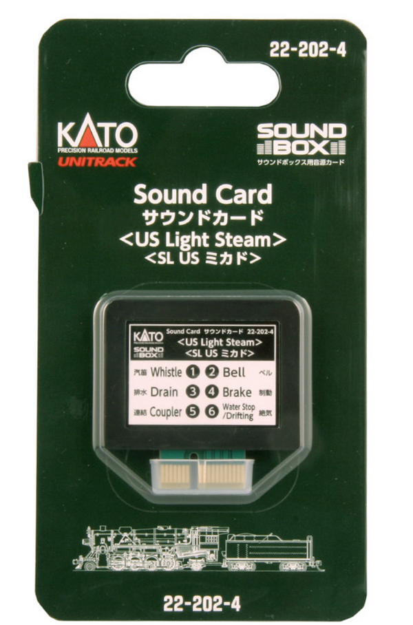 Kato USA 222024 SOUNDBOX US LIGHT STEAM CARD, N Scale