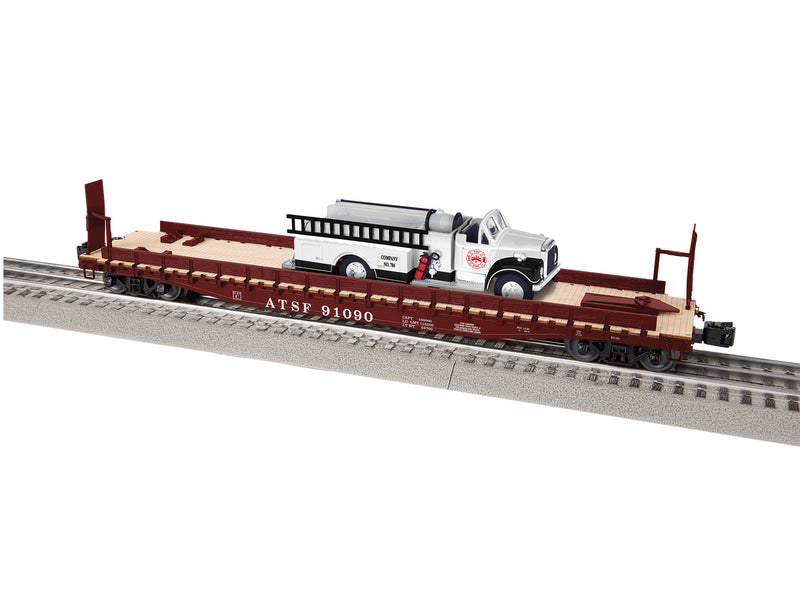 PREORDER Lionel 2226270 Santa Fe 50' Flatcar w/ firetruck