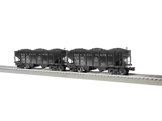 Lionel 2226980 West Penn Power 2 Bay Hopper 2-Pack, O Scale