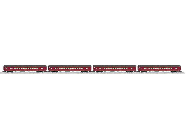 Lionel 2227250 Norfolk & Western Excursion Coach 4 Pack, O Scale