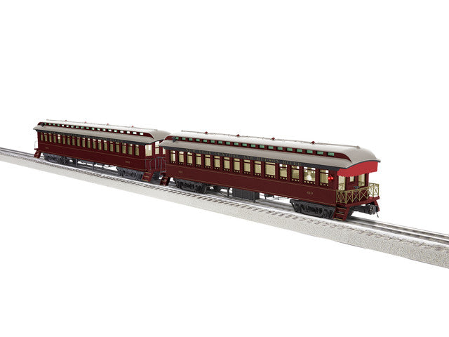 Lionel 2227450 New York Central Wood Coach/Observation 2-Pack, O Scale