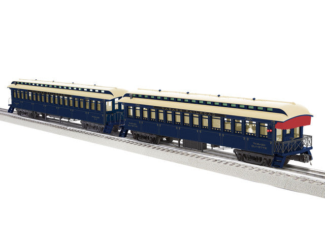 Lionel 2227510 Wabash Wood Coach/Observation 2-Pack, O Scale