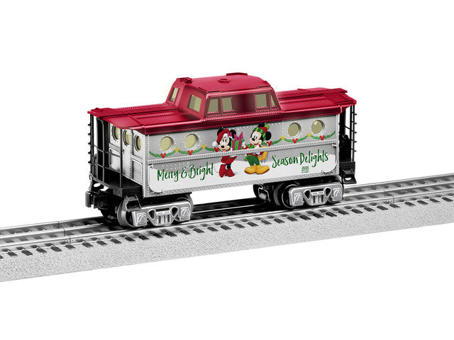 Lionel 2228220 Mickey & Friends Christmas Caboose, O Scale