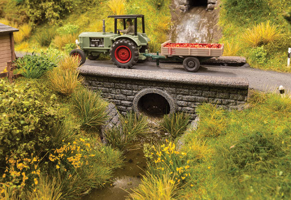 Noch Gmbh 58294 Cut-Stone Foam Pipe Culvert & 2 Walls -- Culvert: 3-1/8 x 1-1/8"  8 x 2.9cm, HO