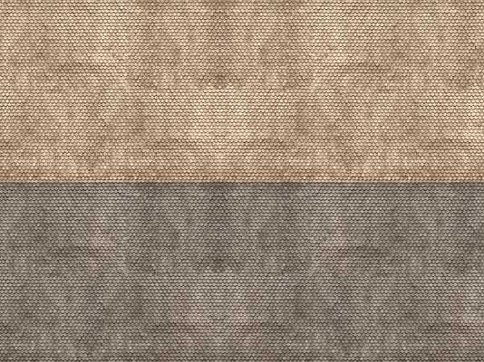 Noch Gmbh 56971 Printed Cardstock 3-D Texture Sheet -- Plain Gray Tile 9-13/16 x 4-15/16"  25 x 12.5cm, N