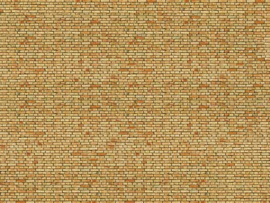 Noch Gmbh 56613 3-D Printed Cardstock Texture Sheet -- Cream Brick 9-13/16 x 4-15/16"  25 x 12.5cm, HO