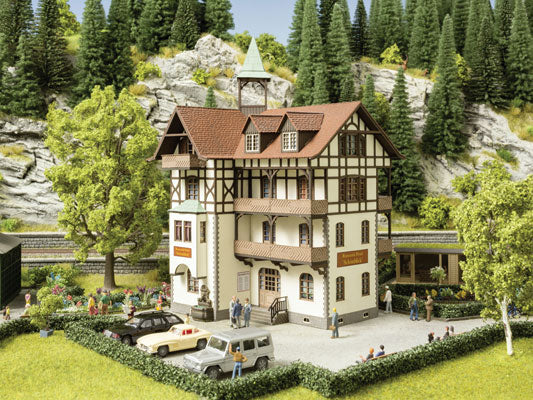 Noch Gmbh 66407 Schonblick Romantic Hotel -- Laser-Cut Cardstock Kit - 6-5/16 x 6-5/16 x 8-5/8"  16 x 16.1 x 21.9cm, HO