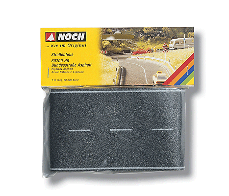 Noch Gmbh 60700 Flexible Pavement -- Highway Asphalt 40 x 3-13/64" 100 x 80cm, HO