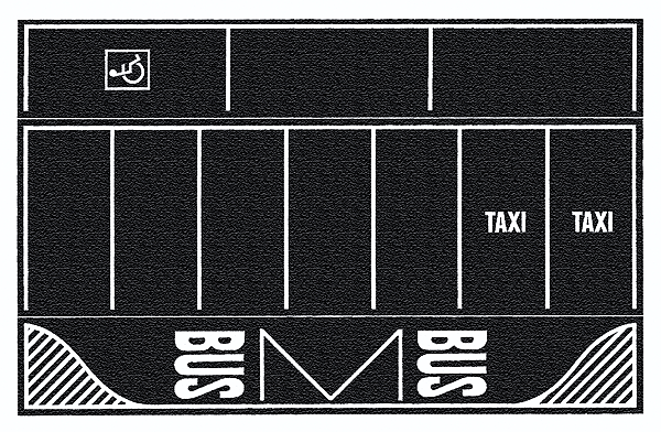 Noch Gmbh 60718 Flexible Pavement Sheet -- Parking Lot Asphalt, HO