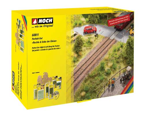 Noch Gmbh 60811 Railroad Right-of-Way Scenery Set with How-To Video DVD, All Scales