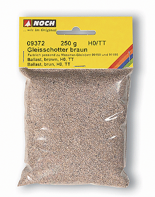 Noch Gmbh 9372 Ballast - 8.8oz  250g -- Brown, HO