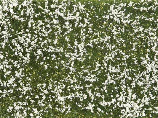 Noch Gmbh 7256 Ground Cover Foliage Pad -- Meadow White 4-3/4 x 7-1/16" 12 x 18cm, All Scales