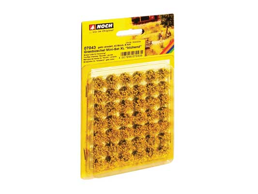 Noch Gmbh 7043 Grass Tufts XL -- Blooming Yellow Flowers 3/8" 9mm Fiber Tufts pkg(42), All Scales