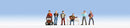 Noch Gmbh 12820 Street Musicians Sound Scene w/Speaker & Figures -- Music Sounds & 6 Musicians, HO