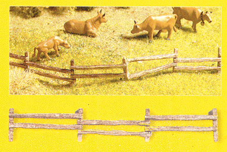 Noch Gmbh 33030 Uneven Field Fence - Kit -- 12 Pieces, Total Length: 26" 66cm, N