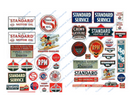 JL Innovative Design 235  VINT GAS STATION SIGN 30s50, HO