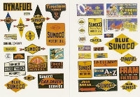 JL Innovative Design 237 Vintage Gas Station Signs Sunoco, HO Scale