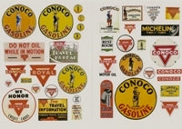 JL Innovative Design 239 Vintage Gas Station Signs Conoco, HO Scale