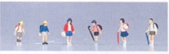 Kato KAT24-209 Elementary School Kids [6 pcs], N Scale