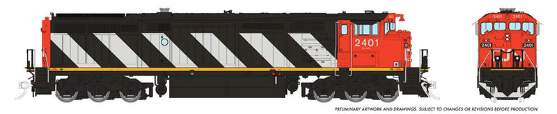 PREORDER Rapido 024504 HO GE Dash 8-40CM - Sound and DCC -- Canadian National