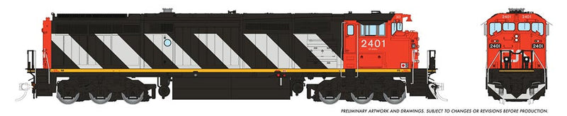 PREORDER Rapido 024503 HO GE Dash 8-40CM - Sound and DCC -- Canadian National