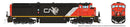 Rapido 024013 HO GE Dash 8-40CM - Standard DC -- Canadian National