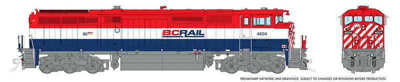 PREORDER Rapido 024514 HO GE Dash 8-40CM - Sound and DCC -- British Columbia Railway