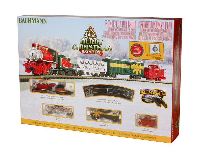 Bachmann 24027 Merry Christmas Express Train Set, N Scale