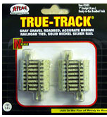 Atlas 2405 C65 1' STRAIGHT TT 4pcs, N Scale