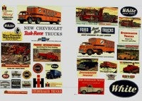 JL Innovative Design 243 Vintage Truck Signs 1940's-50's, HO Scale