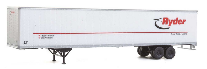 Walthers SceneMaster 949-2455 53' Stoughton Trailer 2-Pack - Assembled -- Ryder, HO