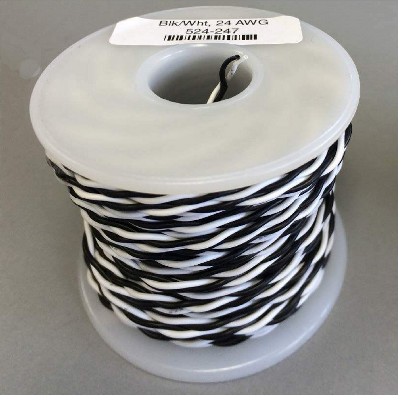 NCE 247 24 AWG Blk/Wht 100'