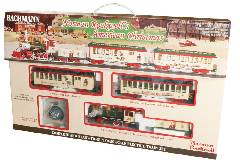 Bachmann 25023 Train Set -- Norman Rockwell's American Christmas, On30