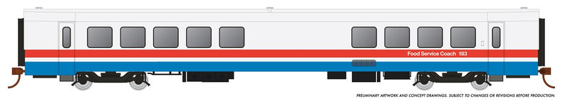 Rapido 25103 HO Scale RTL Turboliner - Coach/Snack Bar