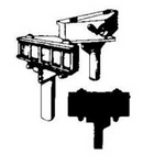 Cal-Scale Train Parts 260 Number Boards R & L Pr, HO