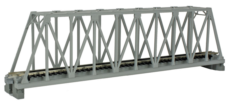 Kato N Scale Unitrack 20-432 Single-Truss Bridge - 248mm 9-3/4" -- Gray, N Scale