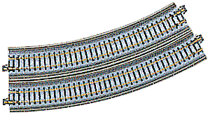 Kato Unitrack 20-531 Single-Track Viaduct -- Curved R348 - 30 (R 13-3/4" - 30) pkg(2), N Scale