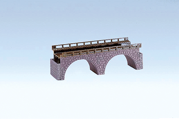 Faller Gmbh 120477 Cut Stone Viaduct Top Section (2-5/8" 6.5cm tall) -- Straight 7-1/2" 18.9cm Long, HO Scale