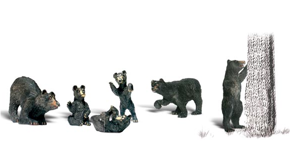 Woodland Scenics 2737 Black Bears, O