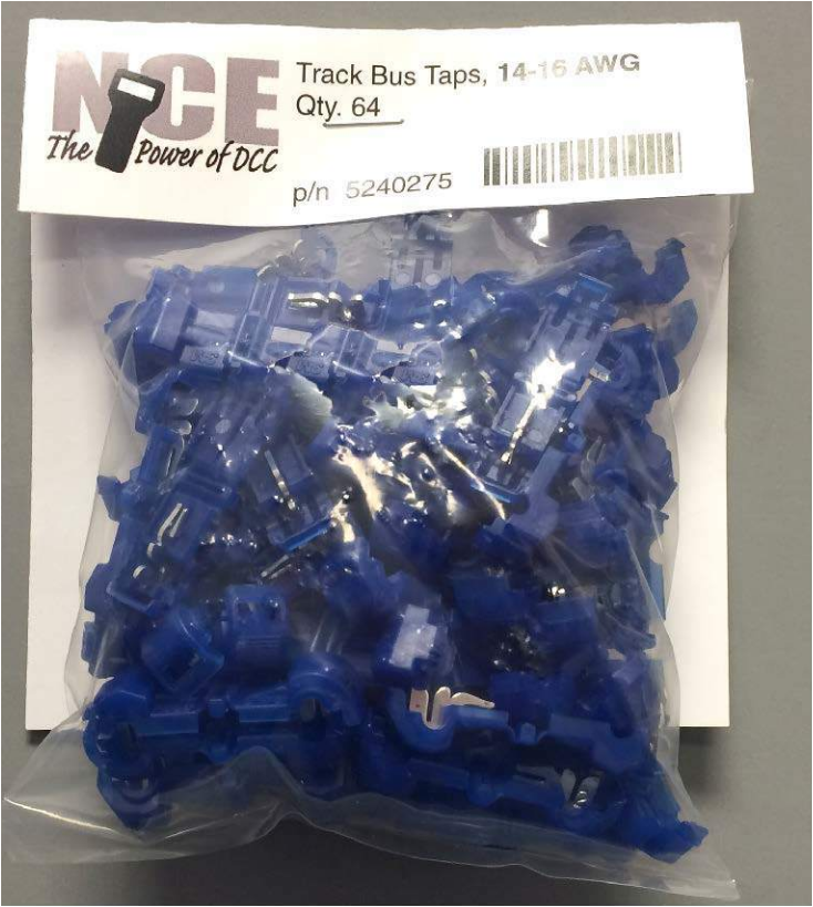 NCE 275 14-16 AWG TRACK BUS TAPS Blue 64