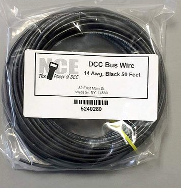 NCE 280 14 AWG DCC MAIN BUS WIRE Black 50