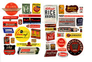 JL Innovative Design 282 Consumer Product Signs 1940's-50's, HO Scale