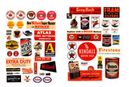 JL Innovative Design 284 Gas Station/Oil Signs 1930's - 60's, HO Scale