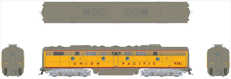 Rapido HO EMD E8B: Union Pacific: